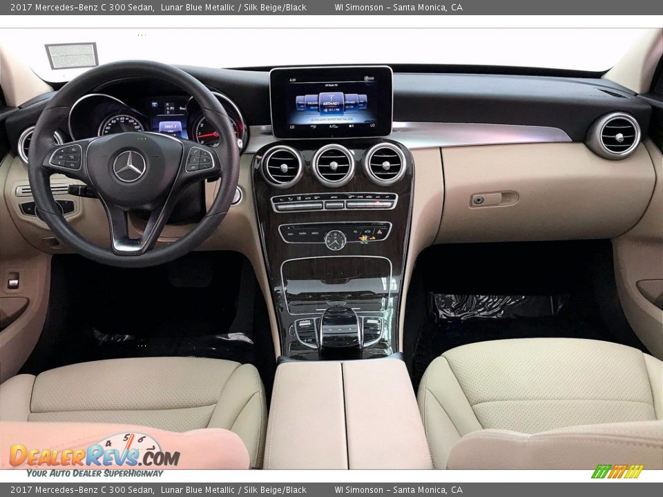 2017 Mercedes-Benz C 300 Sedan Lunar Blue Metallic / Silk Beige/Black Photo #15