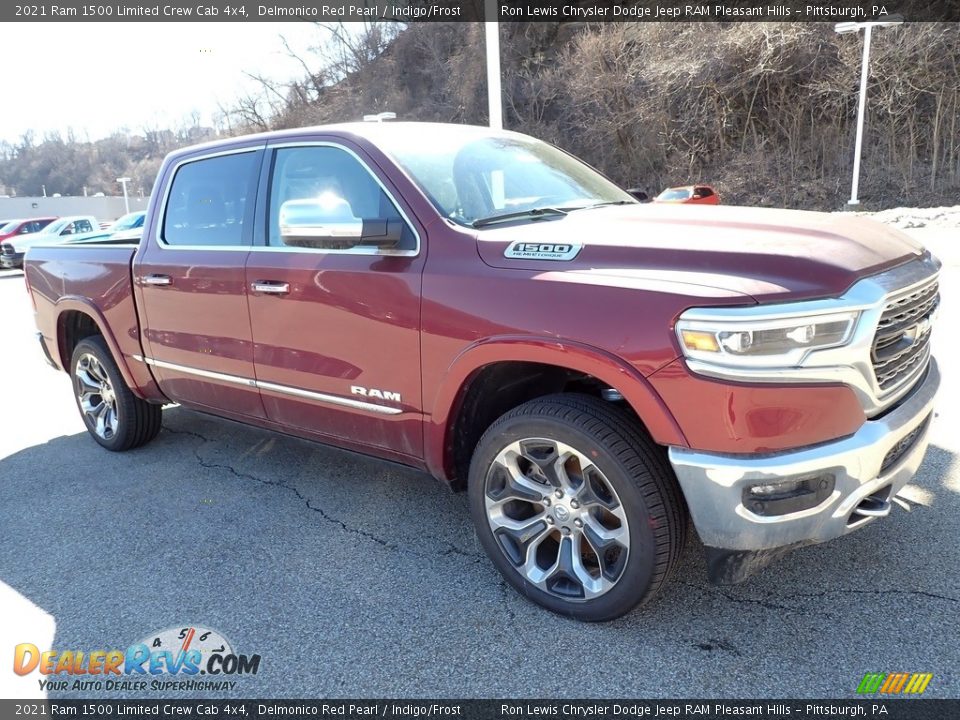 2021 Ram 1500 Limited Crew Cab 4x4 Delmonico Red Pearl / Indigo/Frost Photo #7