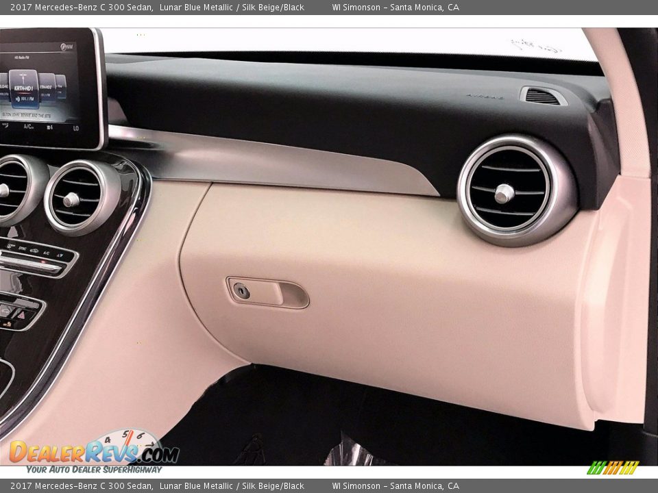 2017 Mercedes-Benz C 300 Sedan Lunar Blue Metallic / Silk Beige/Black Photo #16