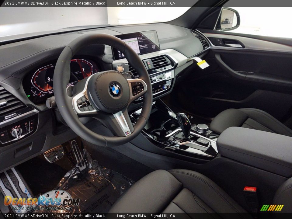 2021 BMW X3 sDrive30i Black Sapphire Metallic / Black Photo #12