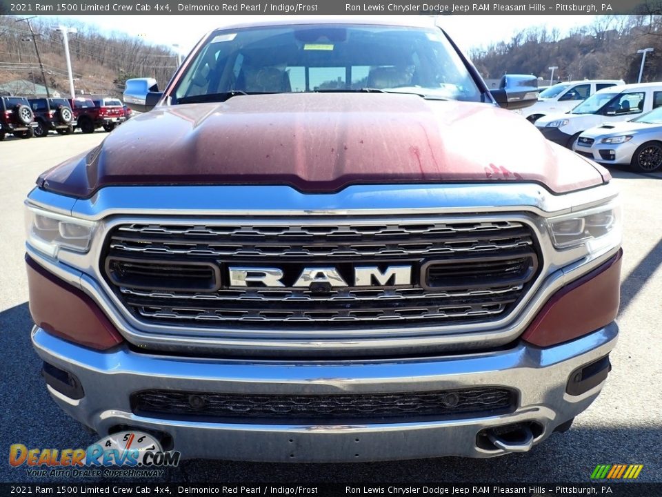 2021 Ram 1500 Limited Crew Cab 4x4 Delmonico Red Pearl / Indigo/Frost Photo #8