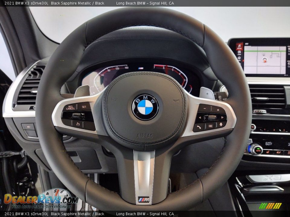 2021 BMW X3 sDrive30i Black Sapphire Metallic / Black Photo #14