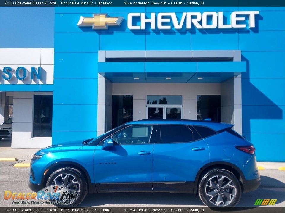 2020 Chevrolet Blazer RS AWD Bright Blue Metallic / Jet Black Photo #1