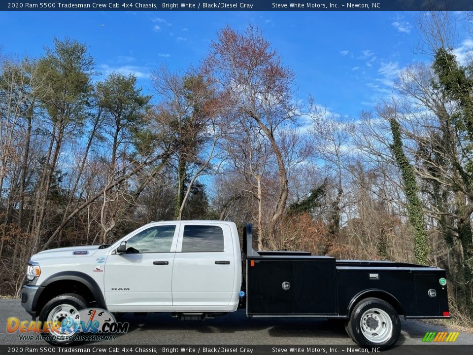 2020 Ram 5500 Tradesman Crew Cab 4x4 Chassis Bright White / Black/Diesel Gray Photo #1