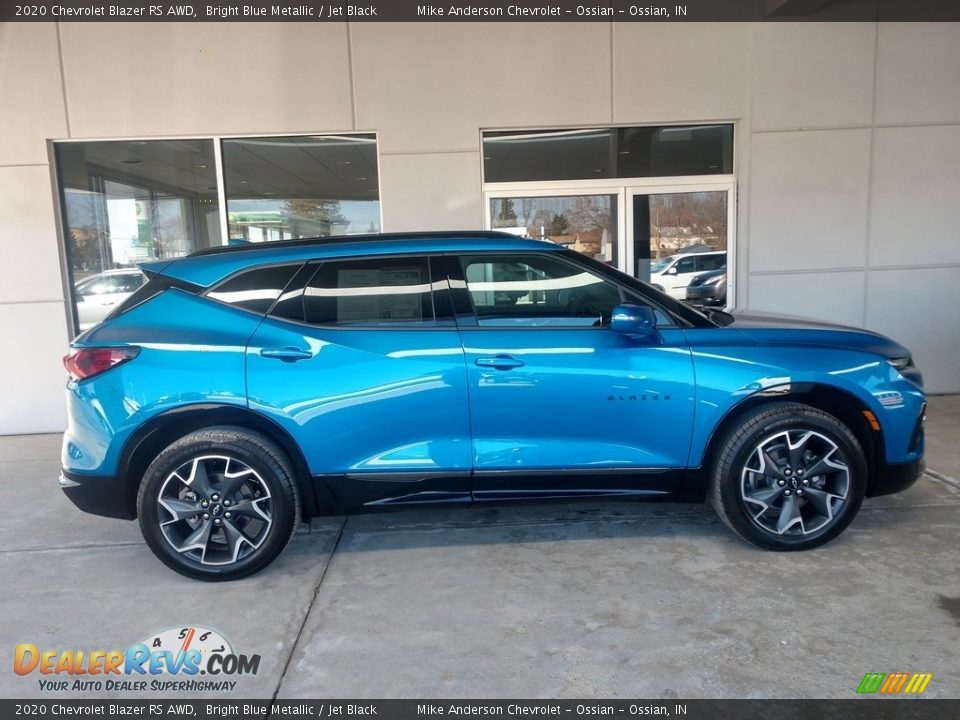 2020 Chevrolet Blazer RS AWD Bright Blue Metallic / Jet Black Photo #3