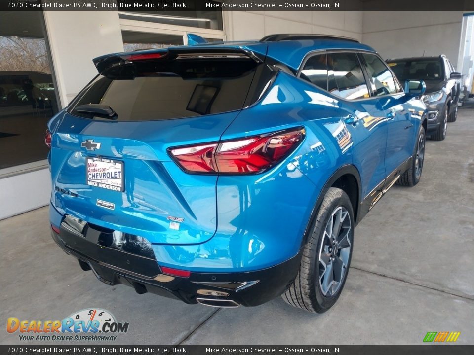 2020 Chevrolet Blazer RS AWD Bright Blue Metallic / Jet Black Photo #4