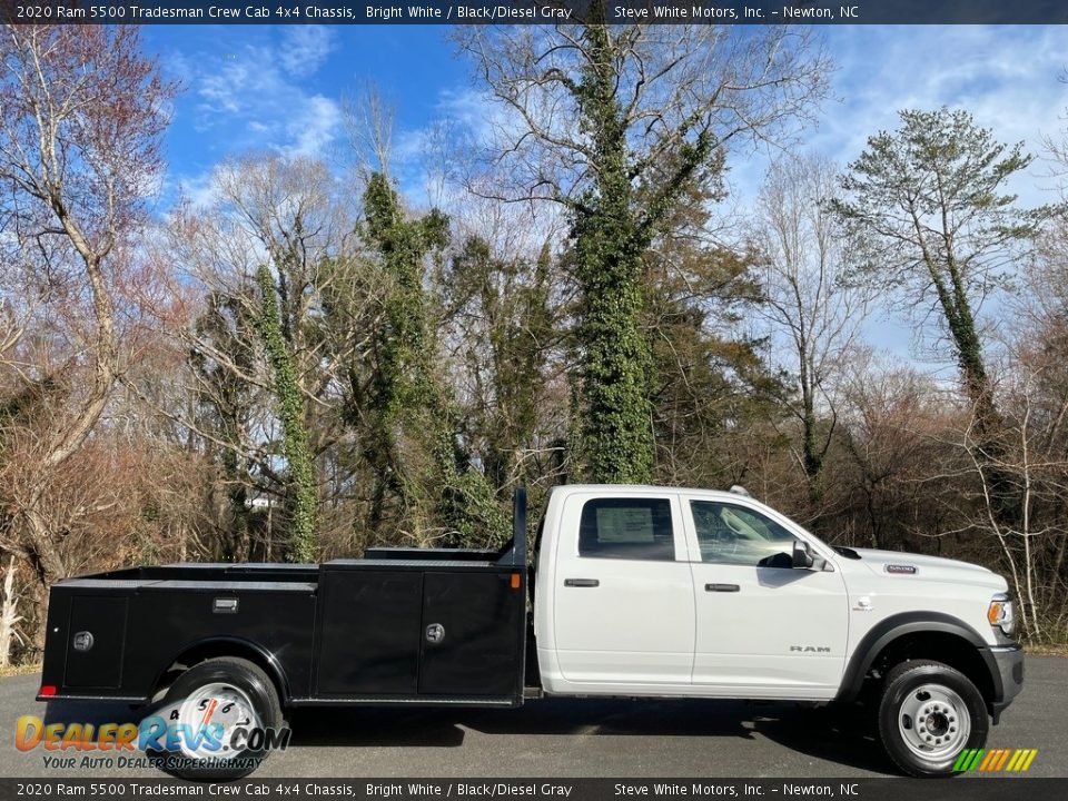 2020 Ram 5500 Tradesman Crew Cab 4x4 Chassis Bright White / Black/Diesel Gray Photo #4