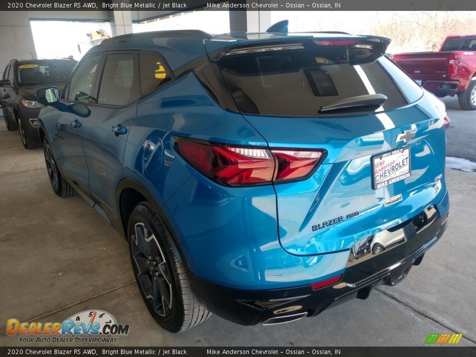 2020 Chevrolet Blazer RS AWD Bright Blue Metallic / Jet Black Photo #8