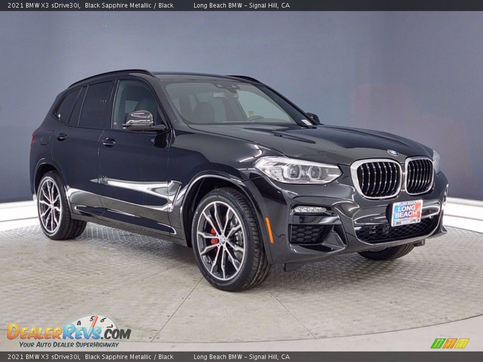 2021 BMW X3 sDrive30i Black Sapphire Metallic / Black Photo #27