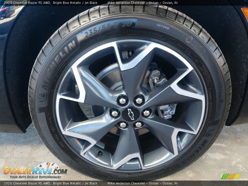 2020 Chevrolet Blazer RS AWD Bright Blue Metallic / Jet Black Photo #12