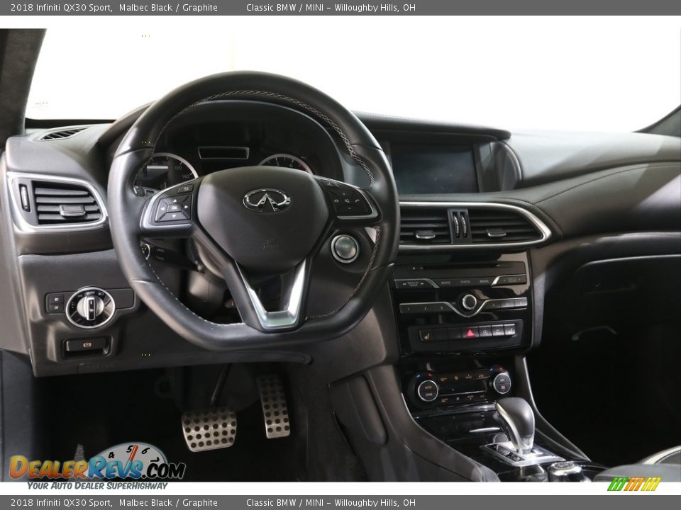 2018 Infiniti QX30 Sport Malbec Black / Graphite Photo #7