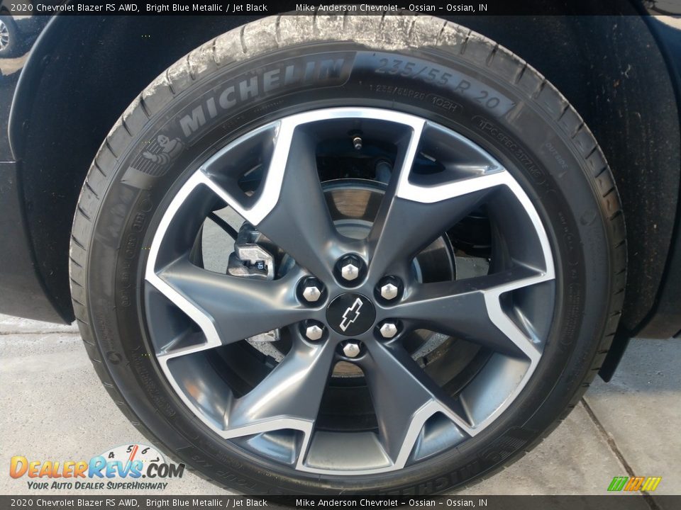 2020 Chevrolet Blazer RS AWD Bright Blue Metallic / Jet Black Photo #13