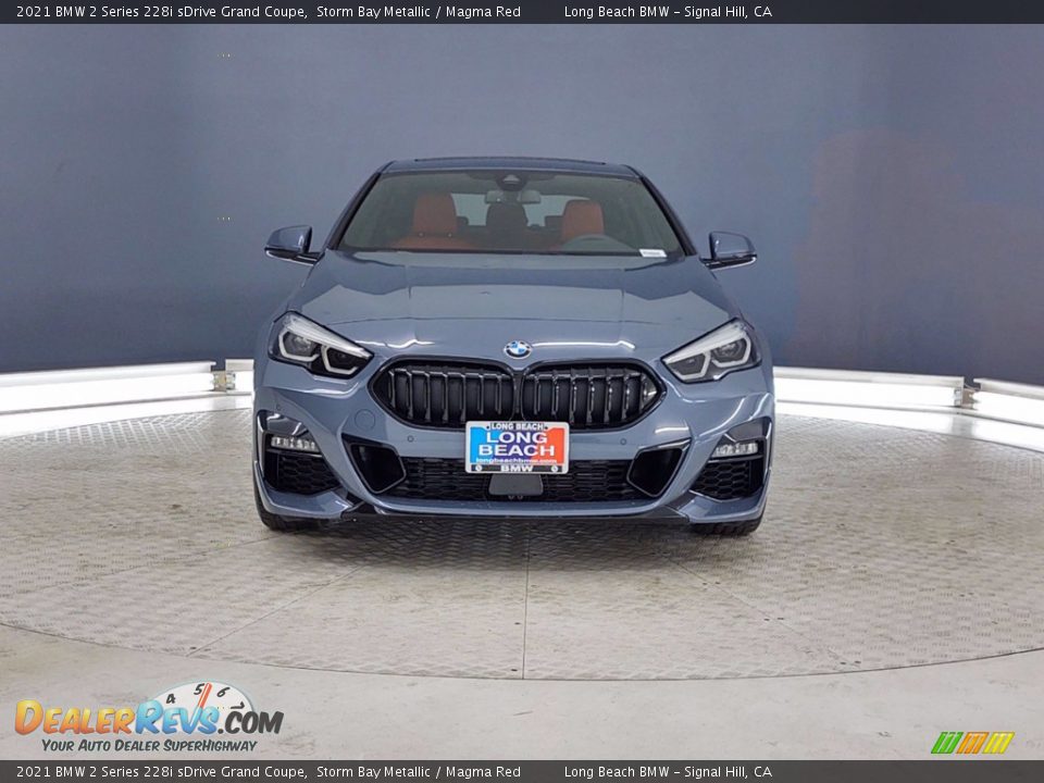 2021 BMW 2 Series 228i sDrive Grand Coupe Storm Bay Metallic / Magma Red Photo #2