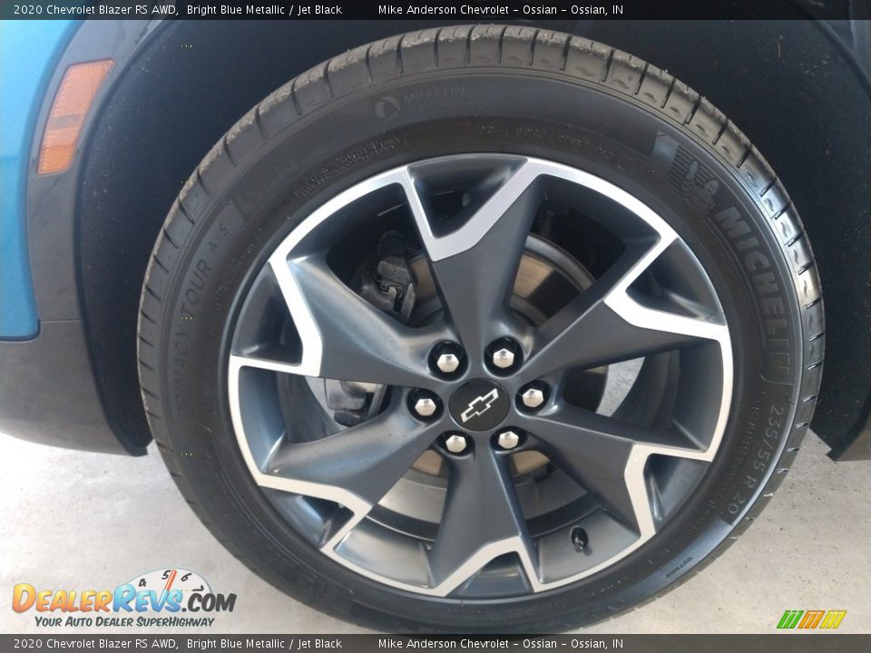 2020 Chevrolet Blazer RS AWD Bright Blue Metallic / Jet Black Photo #15