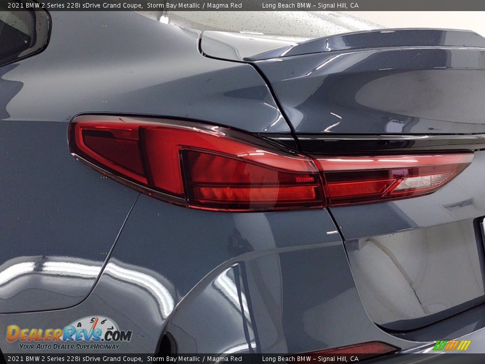 2021 BMW 2 Series 228i sDrive Grand Coupe Storm Bay Metallic / Magma Red Photo #6
