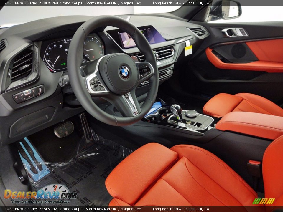 Magma Red Interior - 2021 BMW 2 Series 228i sDrive Grand Coupe Photo #12