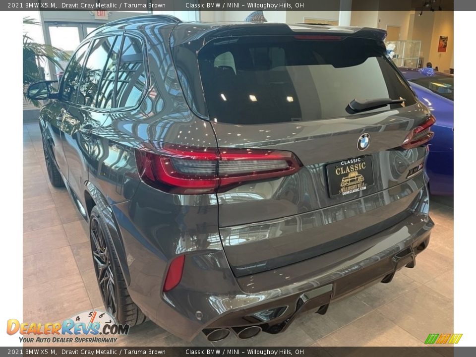 2021 BMW X5 M Dravit Gray Metallic / Taruma Brown Photo #2