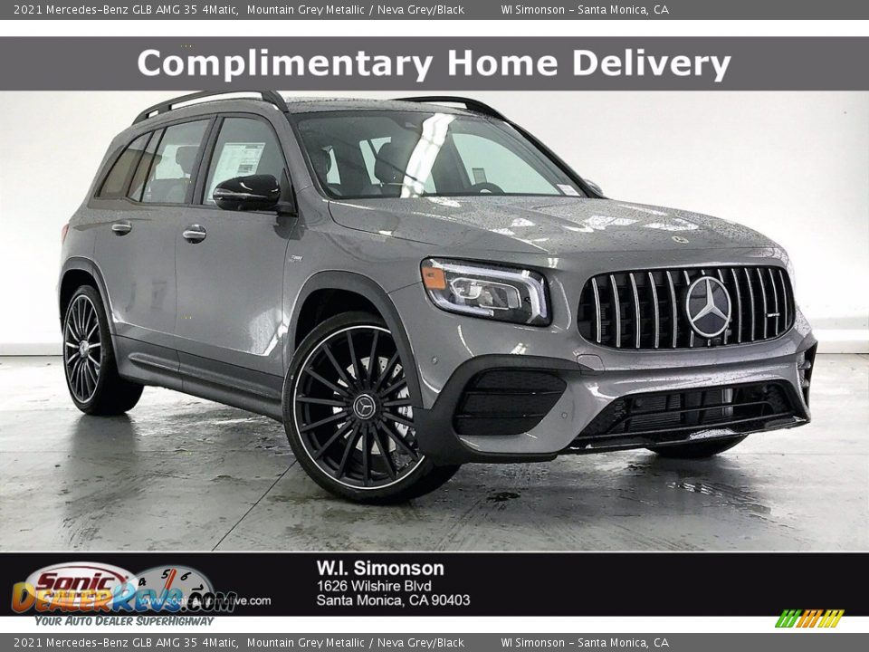 2021 Mercedes-Benz GLB AMG 35 4Matic Mountain Grey Metallic / Neva Grey/Black Photo #1