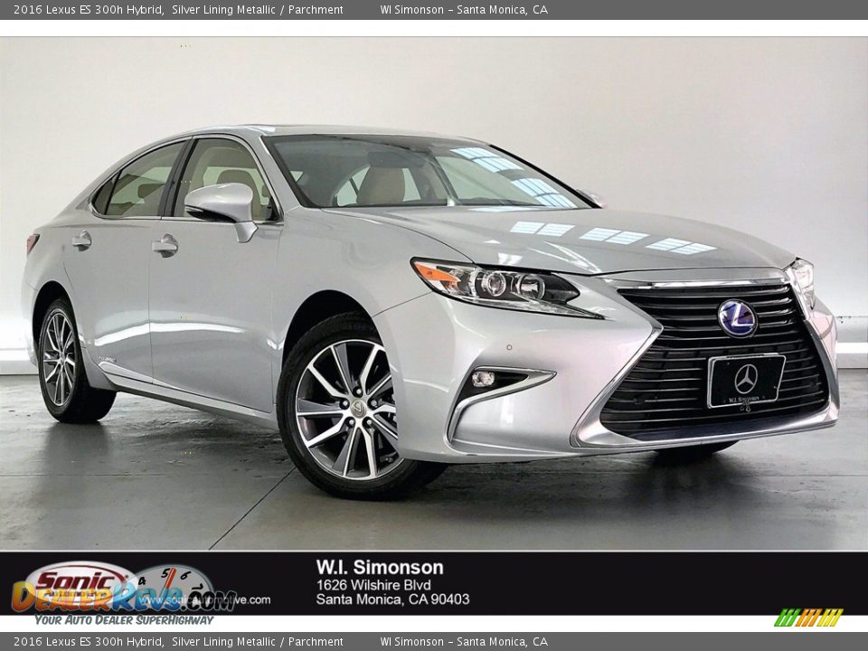 2016 Lexus ES 300h Hybrid Silver Lining Metallic / Parchment Photo #1