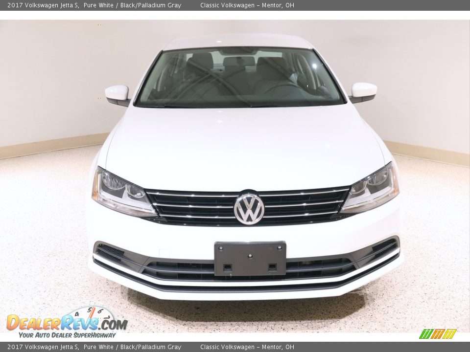 2017 Volkswagen Jetta S Pure White / Black/Palladium Gray Photo #2