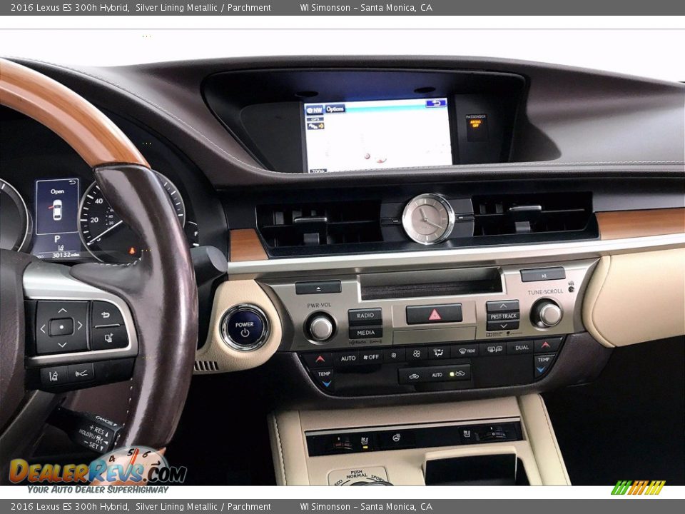 Dashboard of 2016 Lexus ES 300h Hybrid Photo #5