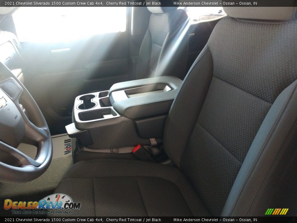 2021 Chevrolet Silverado 1500 Custom Crew Cab 4x4 Cherry Red Tintcoat / Jet Black Photo #15