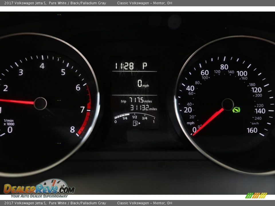 2017 Volkswagen Jetta S Pure White / Black/Palladium Gray Photo #7