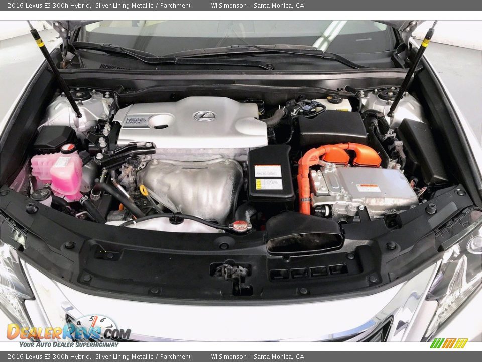 2016 Lexus ES 300h Hybrid 2.5 Liter Atkinson Cycle DOHC 16-Valve VVT-i 4 Cylinder Gasoline/Electric Hybrid Engine Photo #9