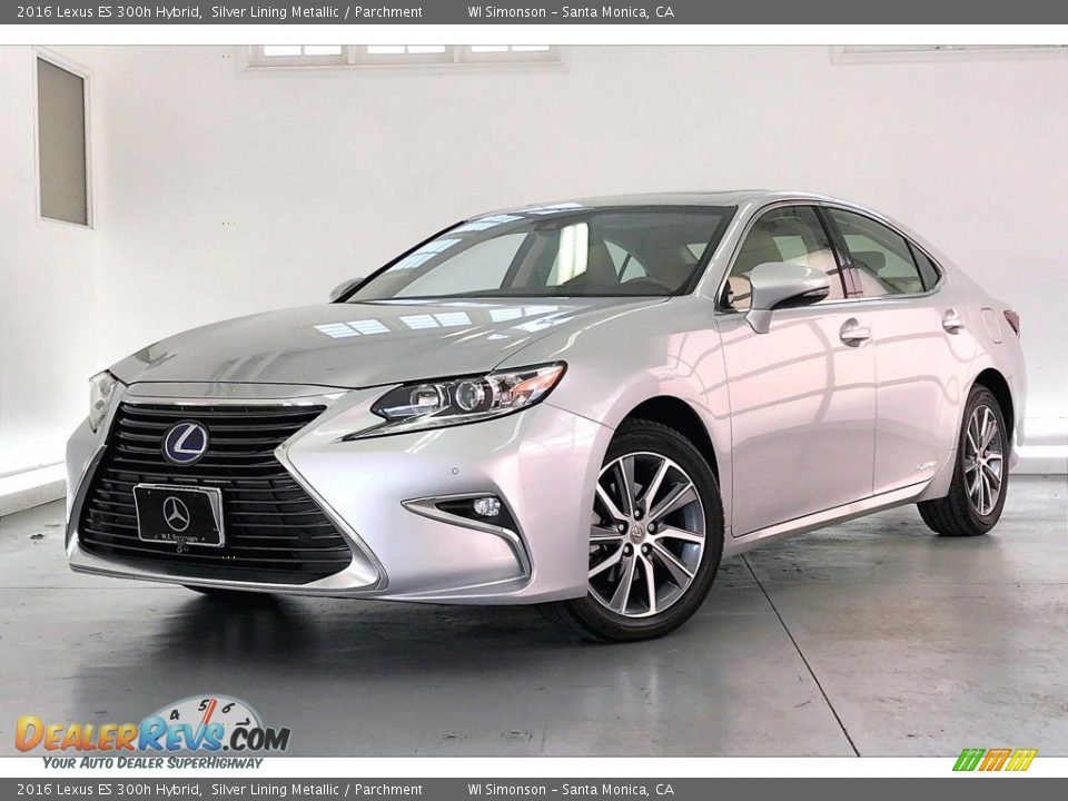 Silver Lining Metallic 2016 Lexus ES 300h Hybrid Photo #12