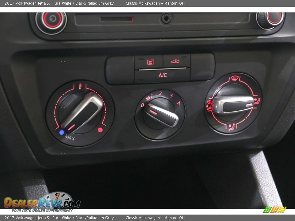 2017 Volkswagen Jetta S Pure White / Black/Palladium Gray Photo #13