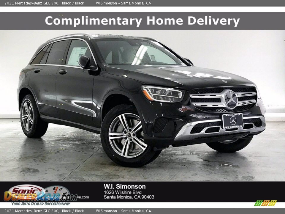 2021 Mercedes-Benz GLC 300 Black / Black Photo #1