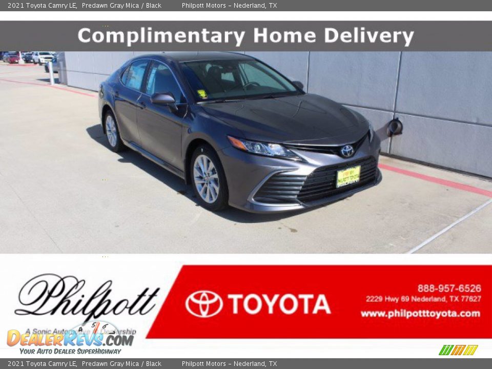 2021 Toyota Camry LE Predawn Gray Mica / Black Photo #1