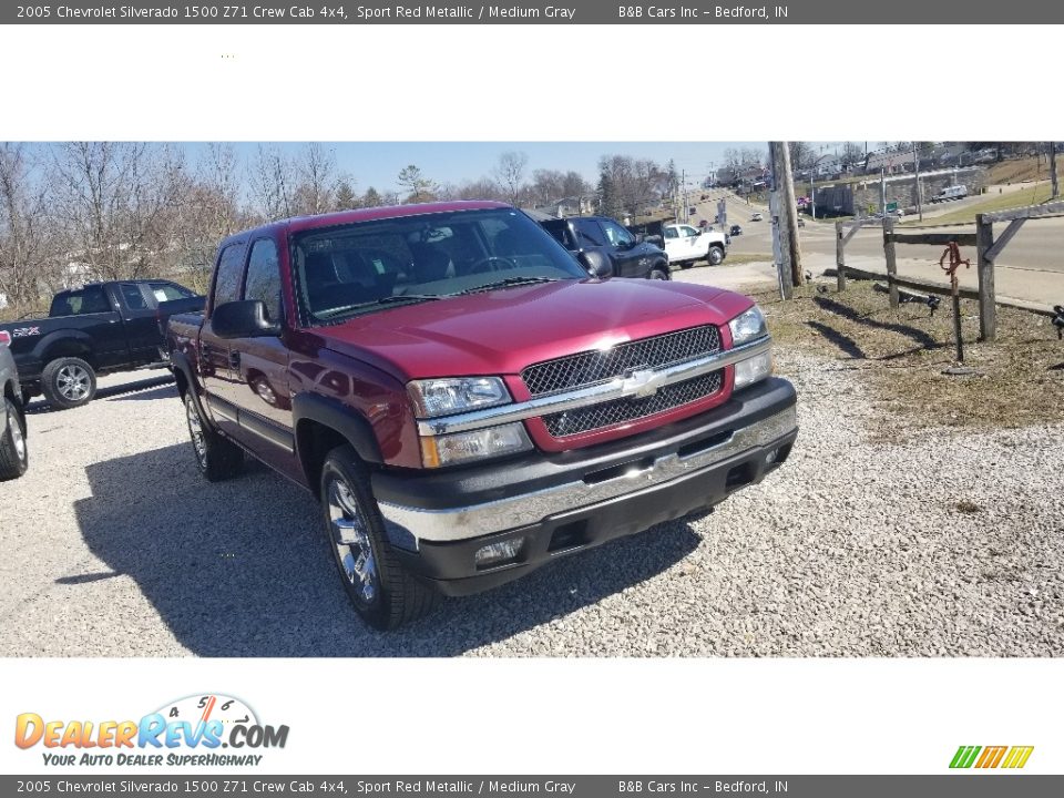 2005 Chevrolet Silverado 1500 Z71 Crew Cab 4x4 Sport Red Metallic / Medium Gray Photo #2