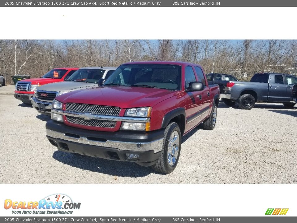 2005 Chevrolet Silverado 1500 Z71 Crew Cab 4x4 Sport Red Metallic / Medium Gray Photo #3