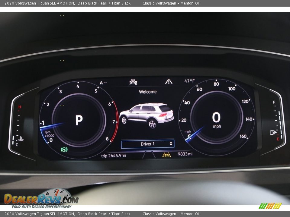 2020 Volkswagen Tiguan SEL 4MOTION Deep Black Pearl / Titan Black Photo #8