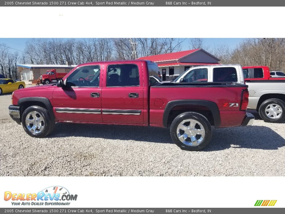 2005 Chevrolet Silverado 1500 Z71 Crew Cab 4x4 Sport Red Metallic / Medium Gray Photo #5