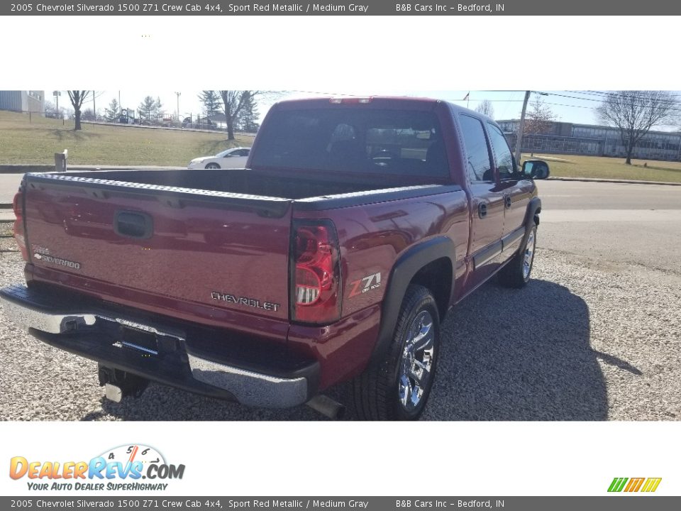 2005 Chevrolet Silverado 1500 Z71 Crew Cab 4x4 Sport Red Metallic / Medium Gray Photo #8