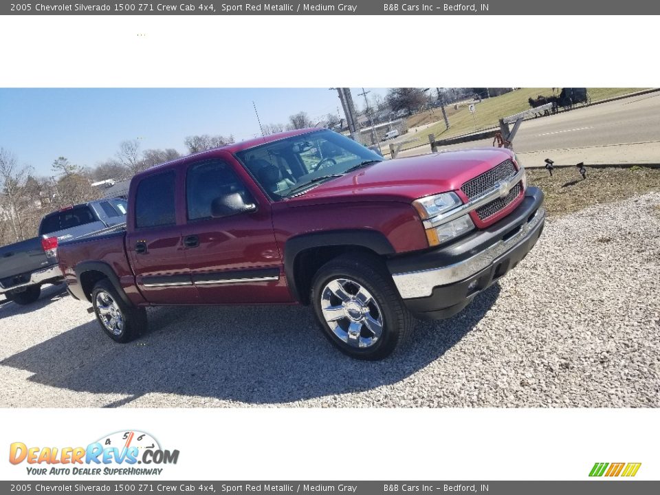 2005 Chevrolet Silverado 1500 Z71 Crew Cab 4x4 Sport Red Metallic / Medium Gray Photo #9