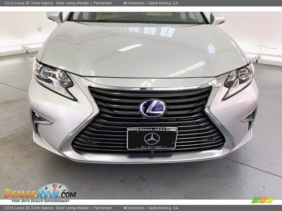 2016 Lexus ES 300h Hybrid Silver Lining Metallic / Parchment Photo #30