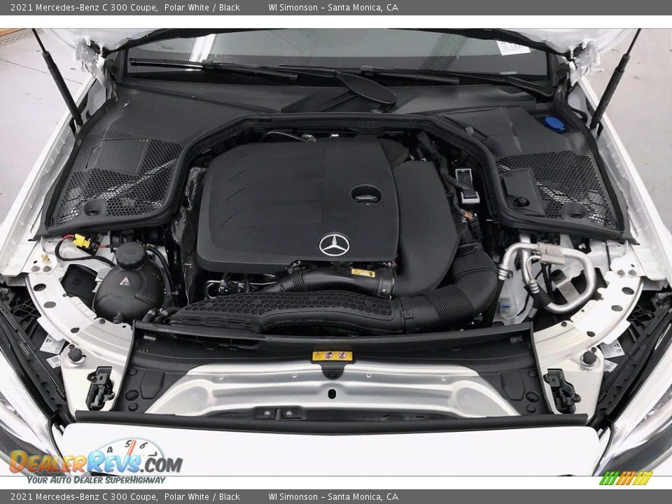 2021 Mercedes-Benz C 300 Coupe Polar White / Black Photo #8
