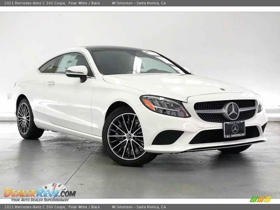 2021 Mercedes-Benz C 300 Coupe Polar White / Black Photo #12