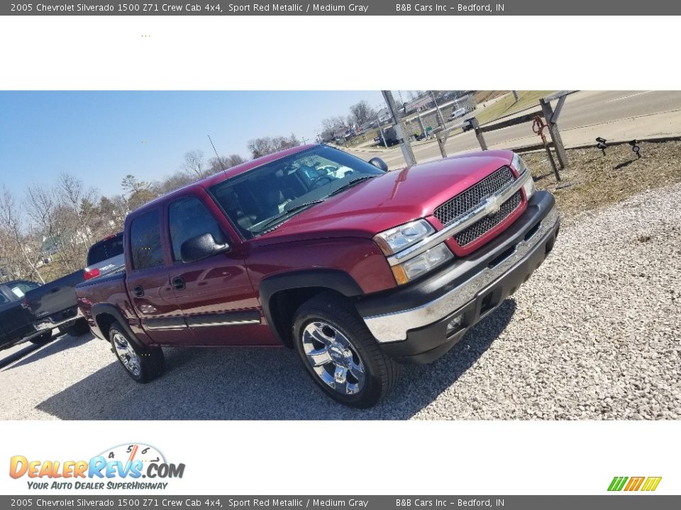 2005 Chevrolet Silverado 1500 Z71 Crew Cab 4x4 Sport Red Metallic / Medium Gray Photo #20