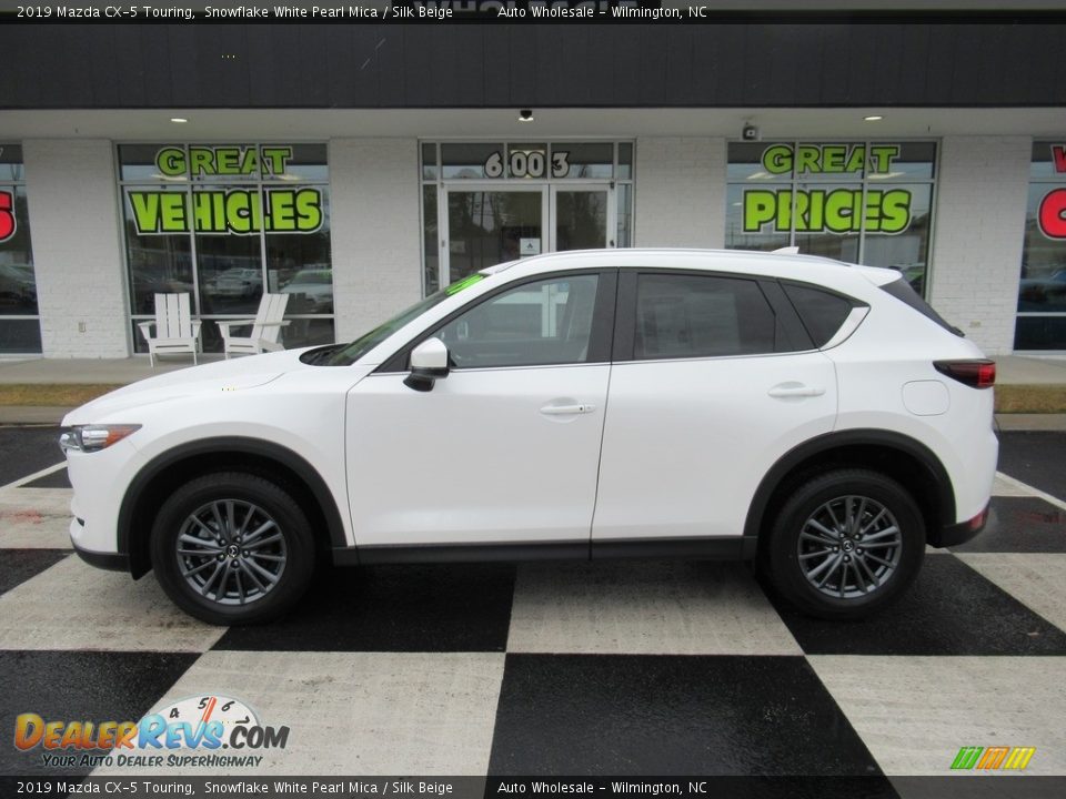 2019 Mazda CX-5 Touring Snowflake White Pearl Mica / Silk Beige Photo #1