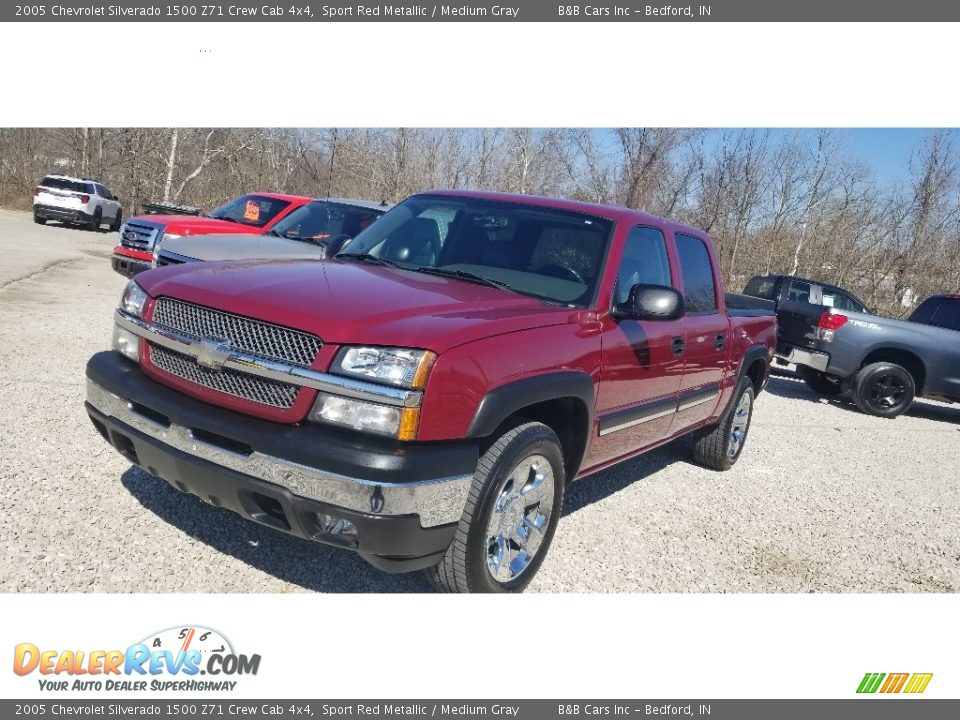 2005 Chevrolet Silverado 1500 Z71 Crew Cab 4x4 Sport Red Metallic / Medium Gray Photo #21