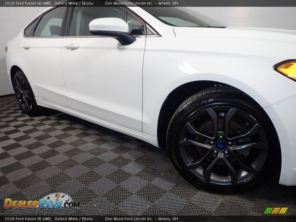 2018 Ford Fusion SE AWD Oxford White / Ebony Photo #4
