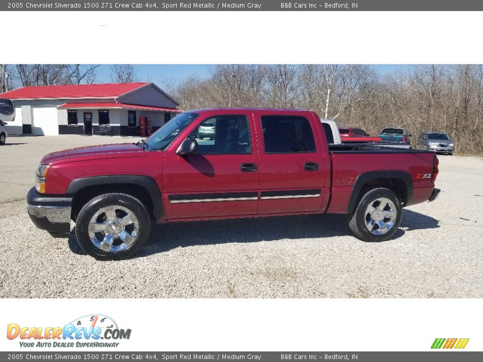 2005 Chevrolet Silverado 1500 Z71 Crew Cab 4x4 Sport Red Metallic / Medium Gray Photo #22