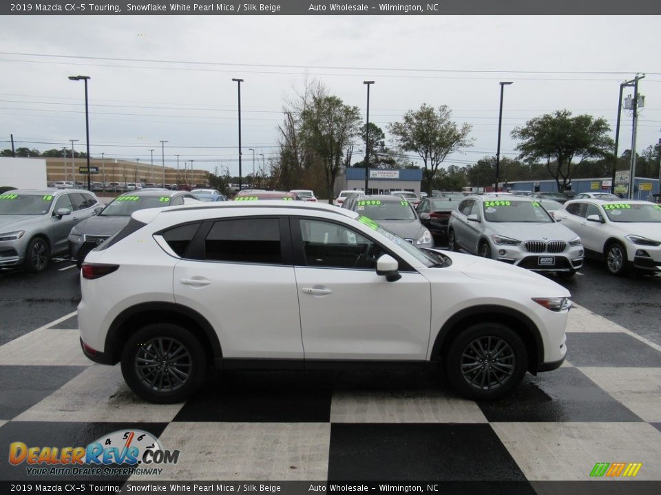 2019 Mazda CX-5 Touring Snowflake White Pearl Mica / Silk Beige Photo #3