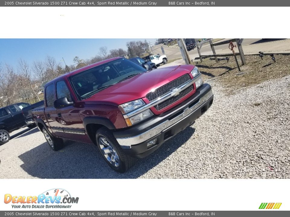 2005 Chevrolet Silverado 1500 Z71 Crew Cab 4x4 Sport Red Metallic / Medium Gray Photo #23