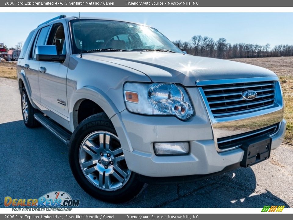 2006 Ford Explorer Limited 4x4 Silver Birch Metallic / Camel Photo #1