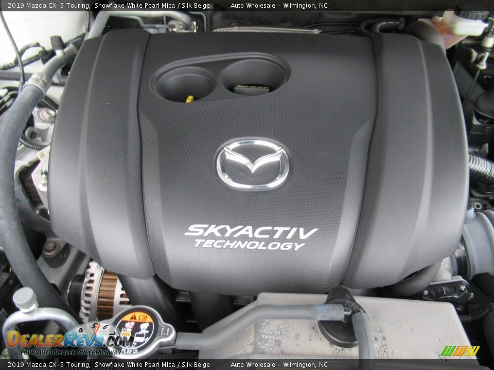 2019 Mazda CX-5 Touring Snowflake White Pearl Mica / Silk Beige Photo #6